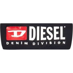 Diesel, Badkleding, Dames, Zwart, M, Denim, Bandeau bikini top with maxi logo