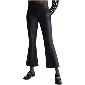 Liu Jo, Broeken, Dames, Zwart, M, Diamond Chino Broek