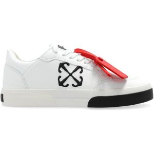 Off White, Schoenen, Dames, Wit, 36 EU, Leer, Sportschoenen `New Low Vulcanized`