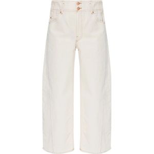 Ulla Johnson, Jeans, Dames, Wit, W26, ‘Thea’ high-waisted jeans