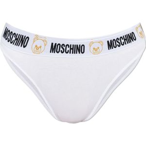 Moschino, Ondergoed, Dames, Wit, M, Katoen, Logo String