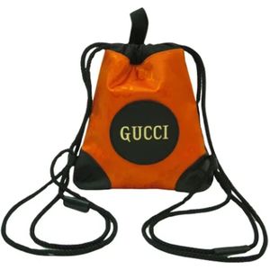Gucci Vintage, Pre-owned, Dames, Oranje, ONE Size, Nylon, Pre-owned Fabric backpacks