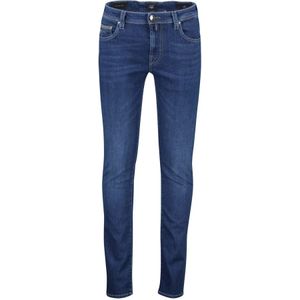 Tramarossa, Jeans, Heren, Blauw, W38 L34, Katoen, Donkerblauwe 5-pocket jeans