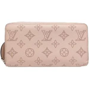 Louis Vuitton Vintage, Pre-owned, Dames, Roze, ONE Size, Leer, Tweedehands leren portemonnees