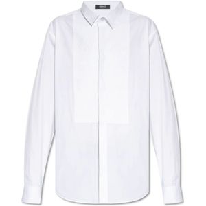 Versace, Overhemden, Heren, Wit, 4Xl, Smokingoverhemd