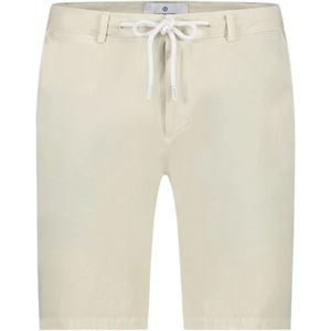 Blue Industry, Korte broeken, Heren, Grijs, W34, Katoen, Grijze Katoenen Stretch Shorts