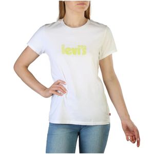 Levi's, Tops, Dames, Wit, XS, Katoen, T-shirt