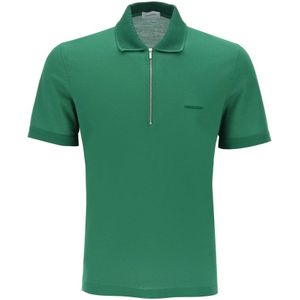 Salvatore Ferragamo, Polo Shirts Groen, Heren, Maat:XL