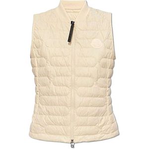 Moncler, Jassen, Heren, Geel, S, Gewatteerd Puffer Vest