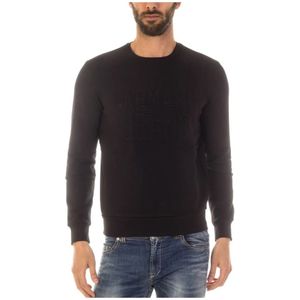 Armani Jeans, Sweatshirts & Hoodies, Heren, Zwart, XL, Katoen, Capuchontrui