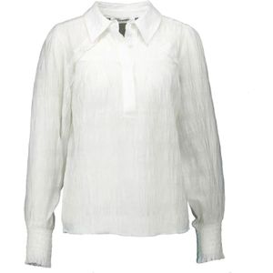 Co'Couture, Blouses & Shirts, Dames, Wit, M, Elegante Witte Blouse met Ruches