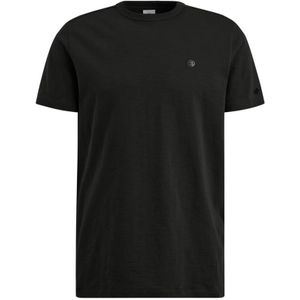 Cast Iron, Slub Essential Slim Fit T-Shirt Zwart, Heren, Maat:2XL