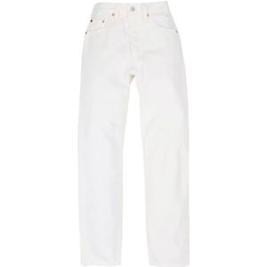 Levi's, Jeans, Dames, Wit, W25 L32, Katoen, Slimfit-jeans