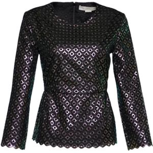 Stella McCartney Pre-owned, Pre-owned Polyester tops Zwart, Dames, Maat:S