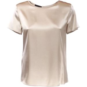 Emporio Armani, Stijlvolle Blouse Beige, Dames, Maat:S