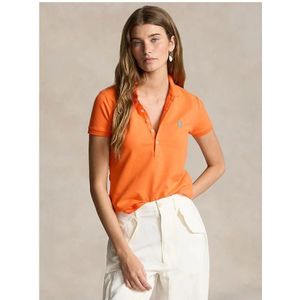 Ralph Lauren, Tops, Dames, Oranje, L, Stijlvol T-shirt voor mannen