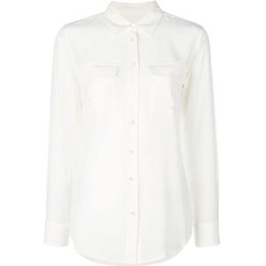 Equipment, Blouses & Shirts, Dames, Wit, M, Witte Shirt - Maatvoering klopt