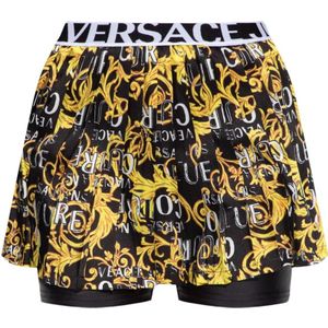 Versace Jeans Couture, Geruite rok-short Veelkleurig, Dames, Maat:M