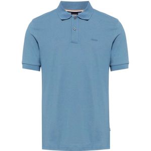 Hugo Boss, Tops, Heren, Blauw, XL, Katoen, Pallas Twee-Knoop Heren Polo Shirt