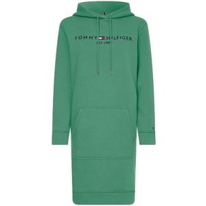 Tommy Hilfiger, Verstelbare Hoodie Jurk Groen, Dames, Maat:S