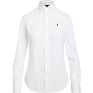 Polo Ralph Lauren, Blouses & Shirts, Dames, Wit, 2Xs, Katoen, Klassieke Poplin Overhemd van Ralph Lauren