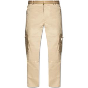 Kenzo, Broeken, Heren, Beige, W44, Katoen, Katoenen broek