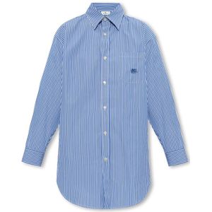 Etro, Blouses & Shirts, Dames, Blauw, S, Katoen, Gestreept overhemd