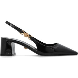 Versace, Leren pumps Zwart, Dames, Maat:37 EU