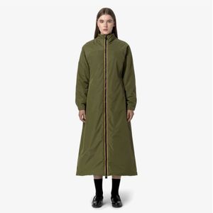 K-Way, Mantels, Dames, Groen, S, Eco Fur Trench Coat