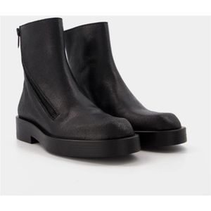 Ann Demeulemeester, Schoenen, Heren, Zwart, 41 EU, Leer, Ernest Enkellaarsjes in Black Leather