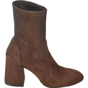 Stuart Weitzman, Schoenen, Dames, Bruin, 38 1/2 EU, Klassieke Leren Laarzen