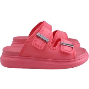 Alexander McQueen Pre-owned, Pre-owned, Dames, Roze, 38 EU, Pre-owned Rubber sandals