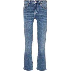 Liu Jo, Jeans, Dames, Blauw, W29, Stijlvolle Cropped Jeans voor Vrouwen