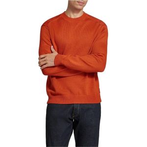 Armani Exchange, Truien, Heren, Oranje, L, Katoen, Oranje Crew Neck Sweater