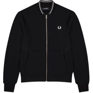 Fred Perry, Bomber Jassen Zwart, Heren, Maat:2XL