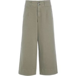 Bitte Kai Rand, Broeken, Dames, Beige, 2Xl, Zachte Khaki Culotte Broek