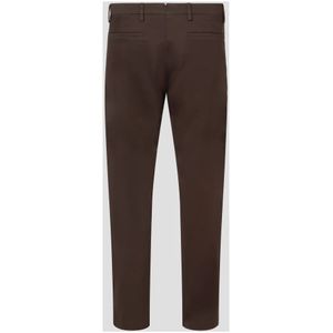 Nn07, Broeken, Heren, Bruin, W34, Katoen, Slim Fit Chino in Italiaans katoen