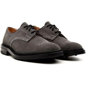 Tricker's, Schoenen, Heren, Grijs, 41 1/2 EU, Daniel Winter Smoke Platte Schoenen