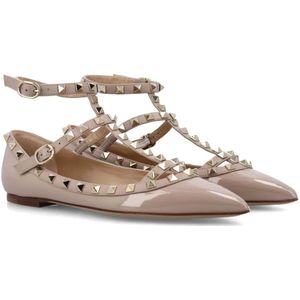 Valentino Garavani, Schoenen, Dames, Roze, 36 EU, Leer, Schoenen