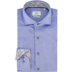 Eterna, Overhemden, Heren, Blauw, 2Xl, Katoen, Blauw Business Overhemd Comfort Fit