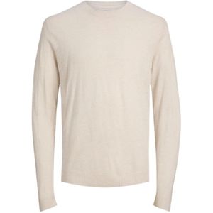 Jack & Jones, Tops, Heren, Beige, S, Stijlvolle Pullover