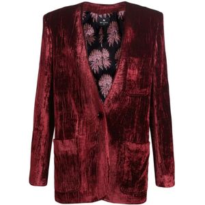 Etro, Etro Jassen Bordeaux Rood, Dames, Maat:M