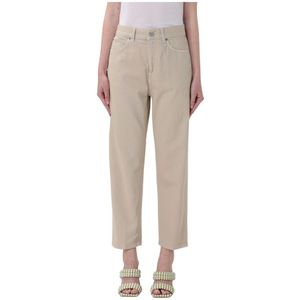 Dondup, Cropped Broeken Beige, Dames, Maat:W24