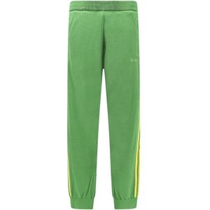 Adidas, Broeken, Heren, Groen, L, Katoen, Groene Broek met Ritszakken