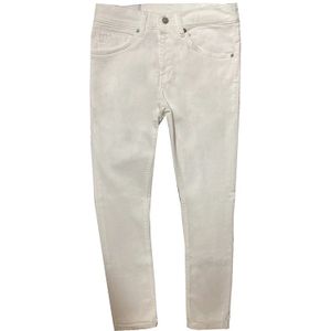 Dondup, Jeans, Heren, Wit, W35, Katoen, Slim-Fit Stretch Witte Jeans