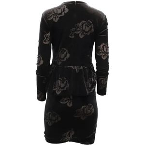 Ganni, Kleedjes, Dames, Zwart, L, Polyester, Polyester dresses