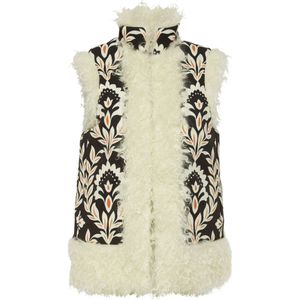 La DoubleJ, Monochrome Folk Gilet Veelkleurig, Dames, Maat:XS