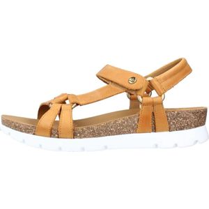 Panama Jack, Flat Sandalen Oranje, Dames, Maat:37 EU