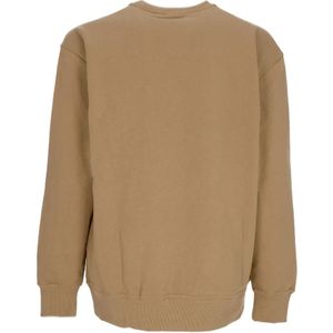 Element, Sweatshirts & Hoodies, Heren, Beige, L, Katoen, Lichtgewicht Crewneck Sweatshirt Khaki