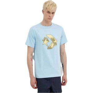 Converse, Tops, Heren, Blauw, S, Festival Star Chevron Infill Tee T-shirt